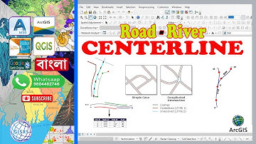 River Centerline in ArcGIS | Road Centerline in ArcGIS | Collapse Dual Lines To Centerline in ArcGIS
