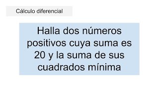 APLICACIONES DEL CÁLCULO DIFERENCIAL. Optimización