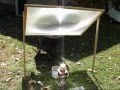 Solar-powered home-built Stirling engine