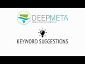 DeepMeta Keyword Suggestions