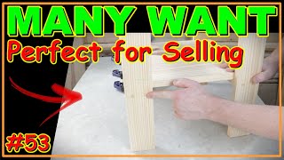 PERFECT FOR SELLING - MANY WANT THIS WOOD PROJECT SHOWN IN DETAIL (VIDEO #53) #woodworking #woodwork