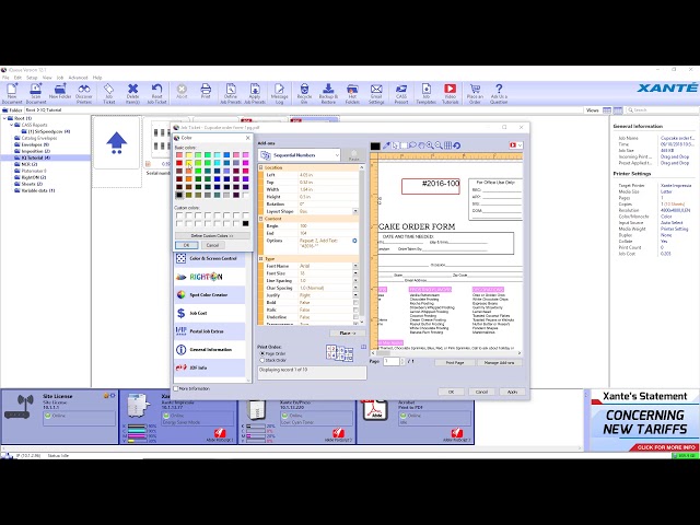 iQueue - Printing NCR Forms with Sequential Numbers
