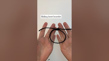 Sliding knot bracelet! Single knot adjustable bracelet #slidingknot #braceletdesign