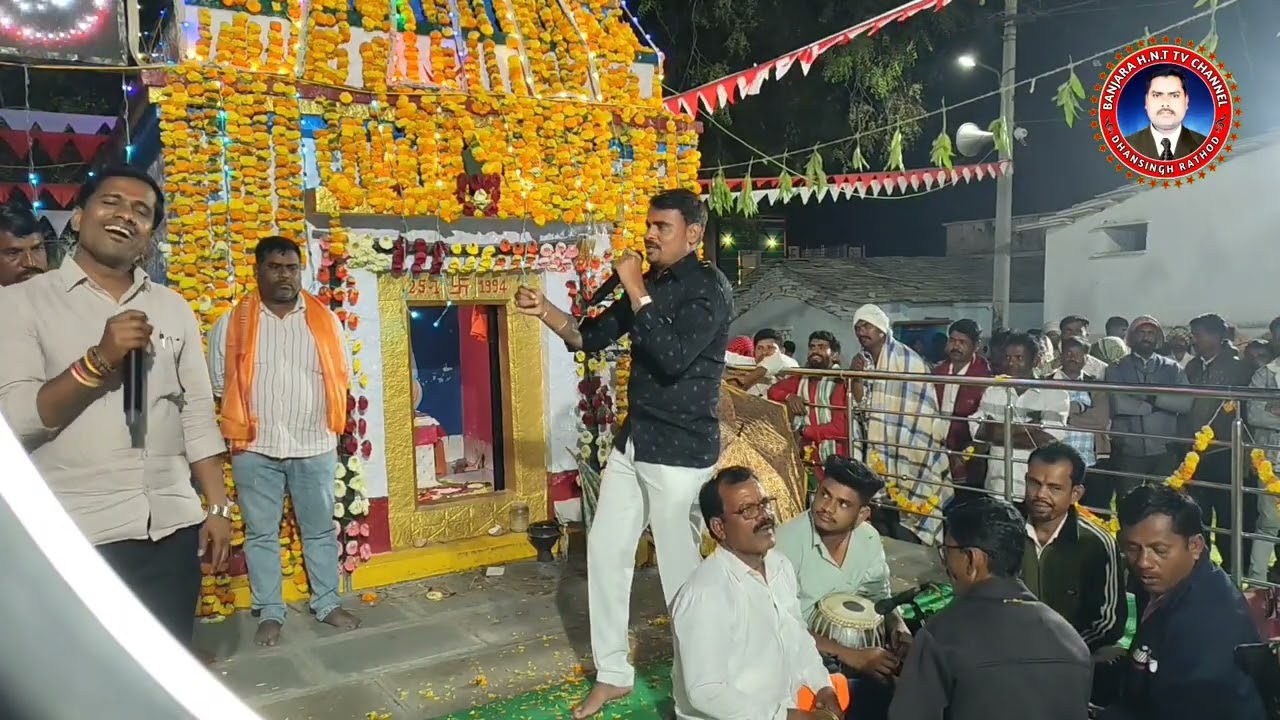 Agni puran by Chota Maruthi Vs Raju Rathod at Babu Nayak Tanda super mukhabala Bhajan 