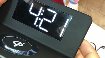 Aluratek Alarm Clock Nightlight Qi Wireless Charging ABQC03F How to instructions Change Clock Hour