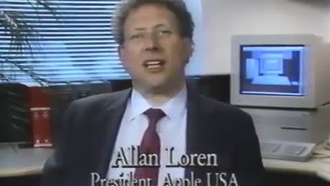 Allan Loren on Macintosh - April 1989
