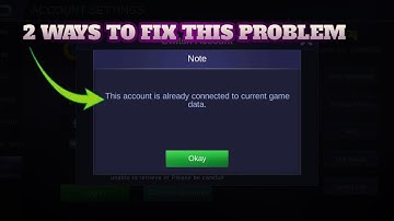 SWITCHING ACCOUNT PROBLEM! | THIS ACCOUNT IS ALREADY CONNECTED TO CURRENT GAME DATA - MOBILE LEGENDS