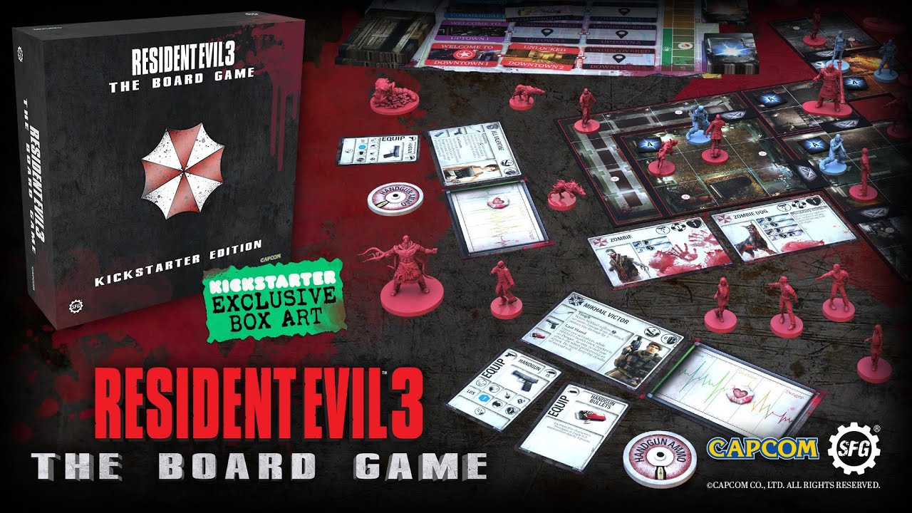 Resident Evil 3 board game mutates into stores this October