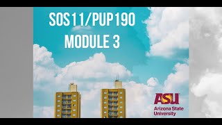 SOS111/PUP190 - Module 3, Discussion Group 16