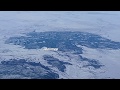 Каркаралинск и горы Кент вид из кабины самолета