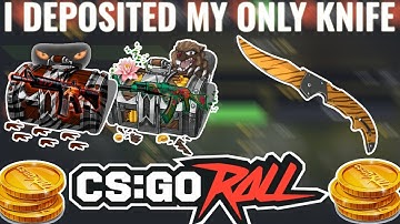 I DEPOSITED MY GOOD KNIFE ONTO CSGOROLL AND TRIED TO UPGRADE IT!