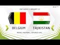 U17. Development Cup - 2019.  Belgium - Tajikistan