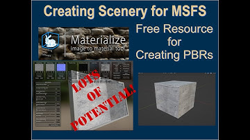 Creating Scenery for MSFS: Materialize Image to Material Tool