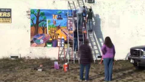 Installation of Mural by Brian Prohowich - Nov 10,...