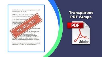 How to Add and Edit Transparent Stamps in PDFs using Adobe Acrobat Pro DC