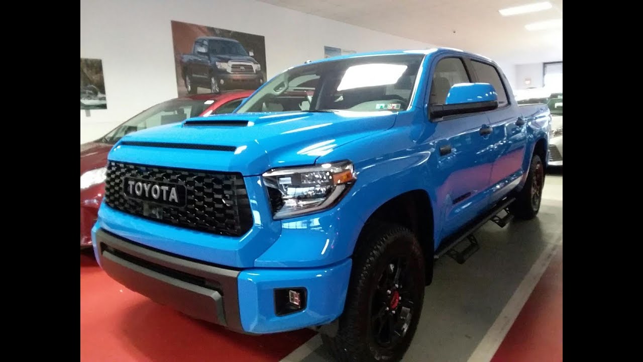 2019 Toyota Tundra Pro Edition Voodoo Blue - YouTube
