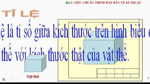 Công nghệ 11 bài 1 Tiêu chuẩn trình bày bản vẽ kĩ thuật
