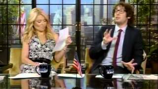 3-28-2012 Josh Groban co-hosts Live w/Kelly -- Host Chat with Hula-Hooping!