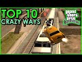 GTA San Andreas - TOP 10 Crazy Ways To Complete the Mission "Wrong Side Of The Tracks"