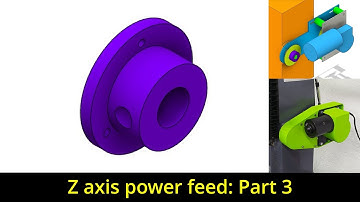 [Z axis power feed] Part 3: Making aluminium sprocket adapter for the mill