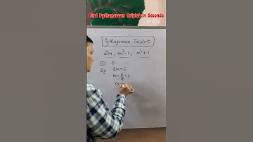 Find Pythagorean Triplet in Seconds #shorts#ytshorts#youtubeshorts#pythagoreantriplet