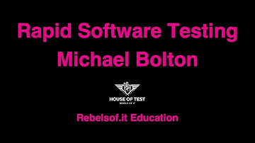 Rapid Software Testing Switzerland - Michael Bolton