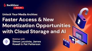 Unlock Your Media Archive: Faster Access & New Monetization Opportunities with Cloud Storage and AI
Join us for this quick session with Backblaze and Twelve Labs to dig deeper and discover more high-value content from tape shelves and legacy silos and fuel new revenue opportunities. You’ll hear real-world success stories and leave with a practical roadmap for migrating, enriching, and monetizing your archive. Unlock Your Media Archive: Faster Access & New Monetization Opportunities with Cloud Storage and AI