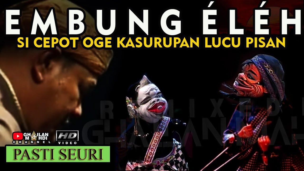 Cepot Kasurupan Wayang Golek Asep Sunandar Sunarya Pikaseurieun Pisan