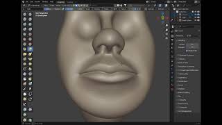 HOW TO CREATE character  LIPS In Blender #blender #3dmodeling