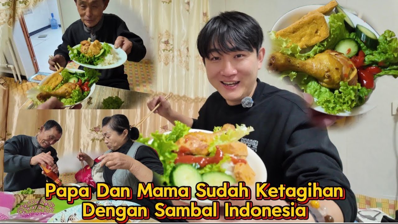 Reaksi Pertama Keluarga Tiongkok Makan Ayam Goreng Indonesia: ENAK BANGET!