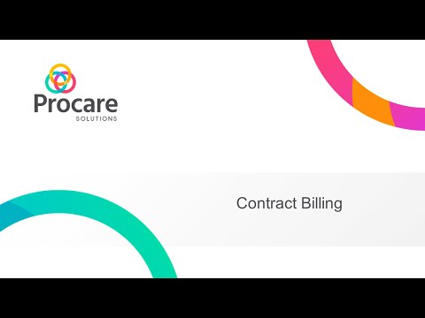 Procare Desktop: Contract Billing