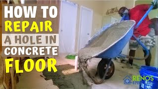 How to Repair a Hole in Concrete Floor