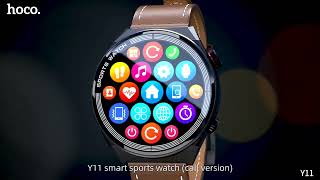 Смарт-годинник Hoco Y11 Smart watch | BT Call, Track, HeartRate, IP68 | Black