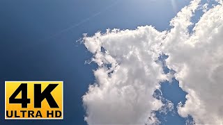 โปรแกรมรักษาหน้าจอ Blue Sky และ Clouds (ไม่มีเสียง) 2 ชั่วโมง 4K UHD