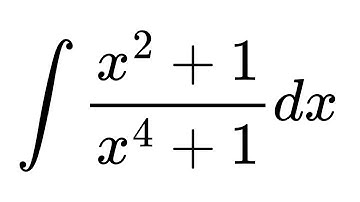 Integral of (x^2 + 1)/(x^4 + 1)