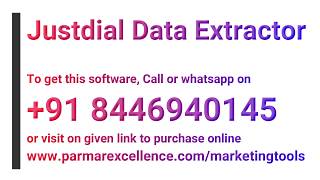 JustDial Data Extractor with Keygen | Digital Marketing | Data Extractor | B2B Data | Marketing | JD