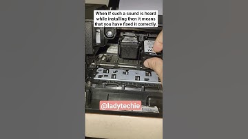 How to insert ink cartridges in printer?🤔इंक को प्रिंटर पर कैसे डालते हैं? #printer #viral