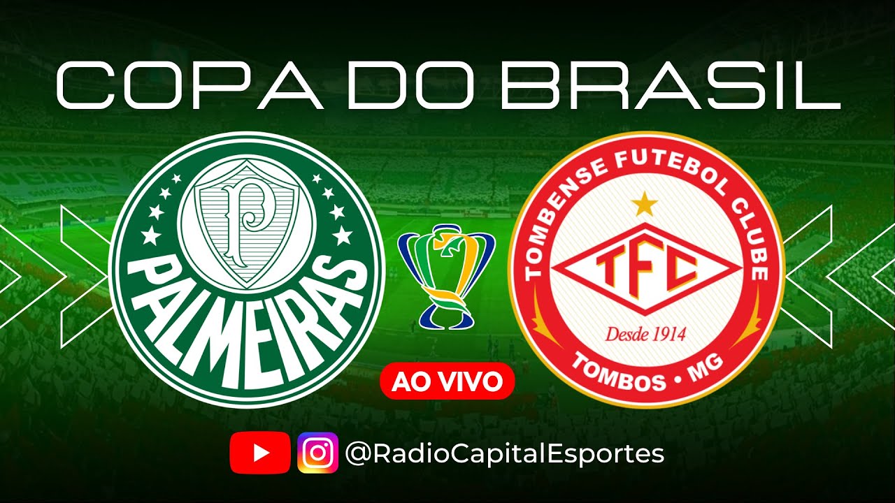 PALMEIRAS X TOMBENSE | Jogo AO VIVO | Copa do Brasil 2023 - YouTube