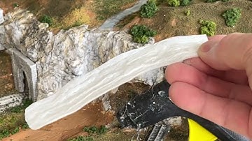 Conejos Valley RR #10, more scenery, back boards, river, and water falls