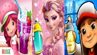 Subway Princess Runner Game VS Subway Surfers 2021 New York VS Strawberry Shortcake BerryRush screenshot 4