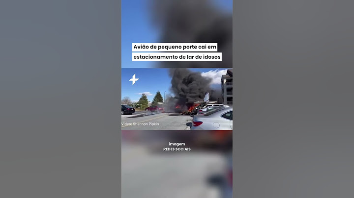 Avião de pequeno porte cai em estacionamento de lar de idosos