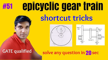 shortcut tricks for epicyclic gear train | epicyclic gear trains by velocity method | GATE/IES/ISRO