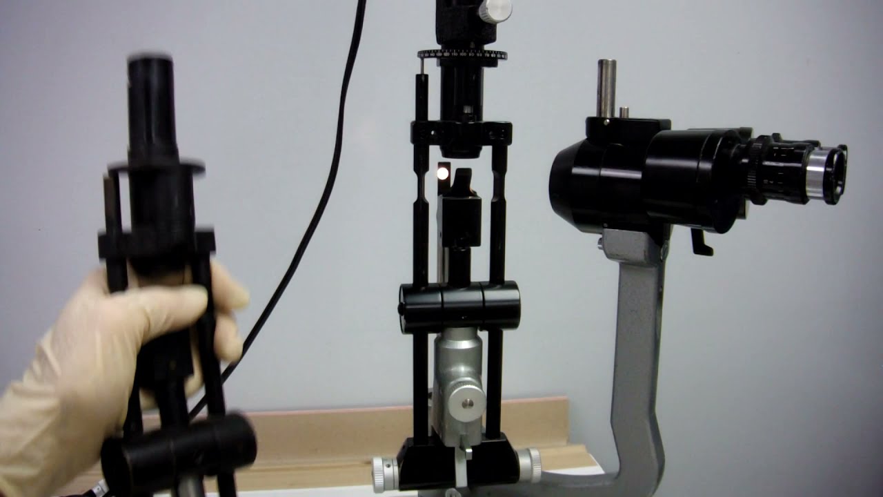 Tower Style Slit Lamp Focus Rod Centering and Slit Alignment