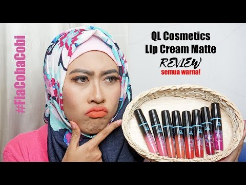 QL Lip Cream Matte Swatch & Mini Review | Lipstick Lokal Cuma Rp 36ribu aja!. 