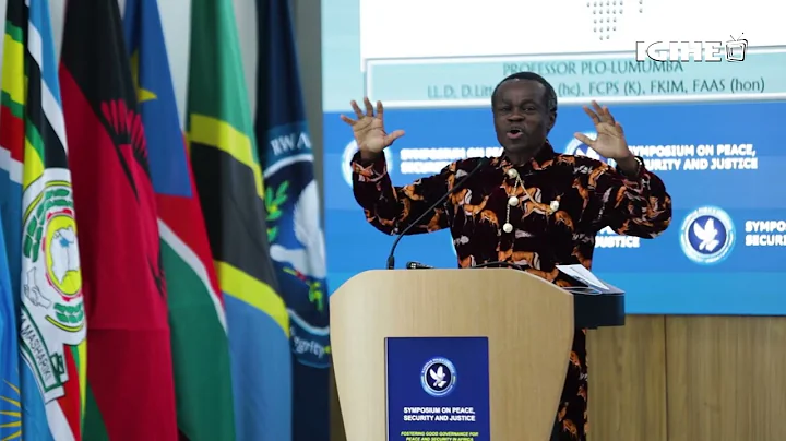 Remarks by Prof. PLO  LUMUMBA in the #RNPSymposium202...  at the National Police College in Musanze.