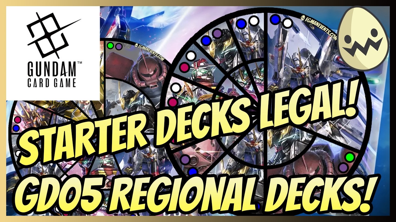 Gundam Card Game: GD05 + Starter Decks Regionals! Topping Deck Lists!