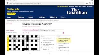 Guardian Cryptic Crossword (Monday, 20 May 2024)