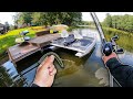 Fishing For DEEP Summer Bass In A LOADED Neighborhood Lake!! (big bass)