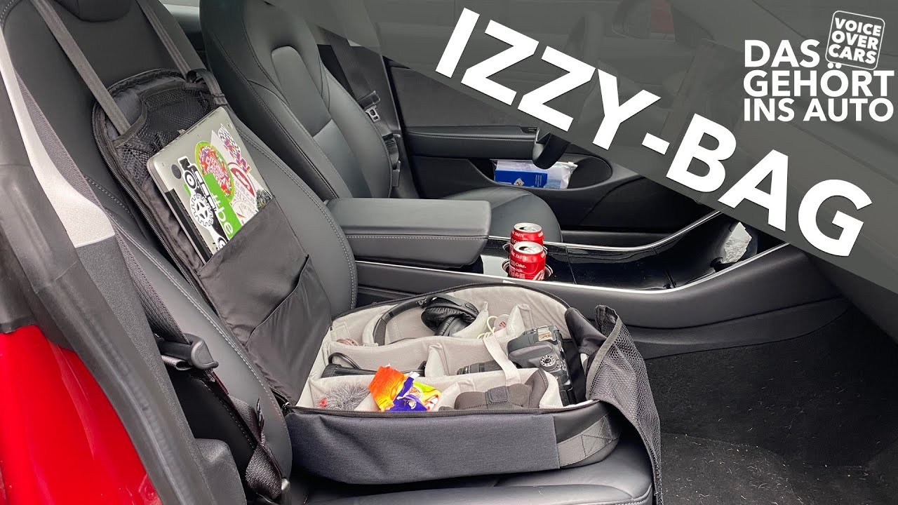 DAS gehört ins AUTO: DER IZZY-BAG  Die perfekte Tasche für den  Beifahrersitz! 