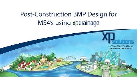 Post Construction BMP Design for MS4s